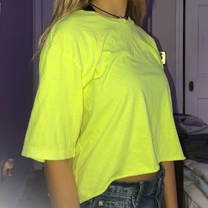 AE Studio Neon Yellow Boxy Tee